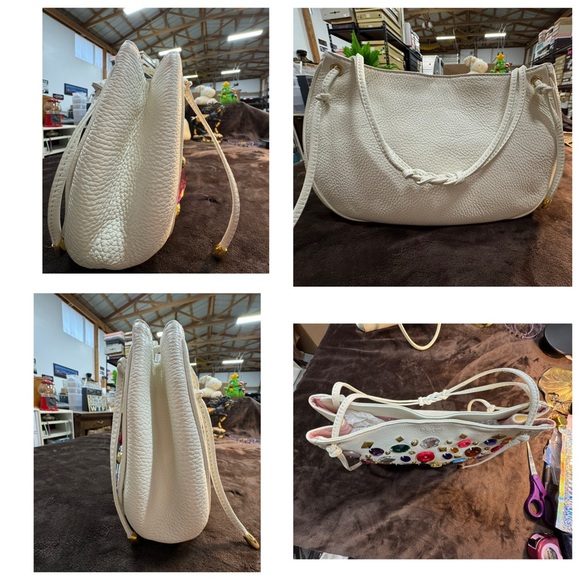 Dolce and Gabbana Authentic and Rare White Handbag with jeweled embellishments - Picture 5 of 8